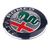 Emblema Adesivo Alfa Romeo 74Mm Aluminio Capô Ou Portamala