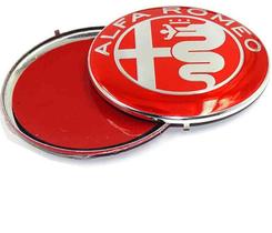 Emblema Adesivo Alfa Romeo 74mm Aluminio Capô Ou Portamala