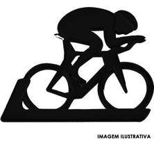 Emblema Adesivo Alto Relevo 3D Ciclismo Bike Pequeno Preto