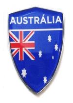 Emblema Adesivo Alto Relevo 3d Escudo Australia Resinado