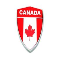 Emblema Adesivo Alto Relevo 3D Escudo Canada Resinado