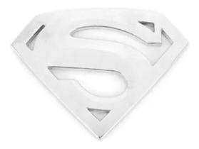 Emblema Adesivo Alto Relevo 3d Superman Cromado
