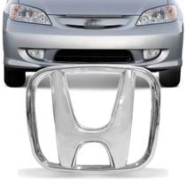 Emblema Adesivo Alto Relevo Grade Frontal Civic 2004 a 2007 e Fit 2004 a 2008