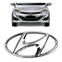 Emblema Adesivo Alto Relevo Logo Grade Hyundai Hb20 Hatch e Sedan 2013 a 2019