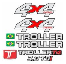 Emblema Adesivo Amarelo compatível Troller T4 2010