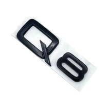 Emblema Adesivo De Letras E Números 3D Cromado Preto Para Porta-Malas De Carro Para Audi Q2 Q3 Q5 Q7