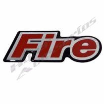 Emblema Adesivo Fire Resinado Paralama Mille Fire - Marçon