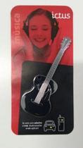 Emblema adesivo imã ictus violão cromado Emblema adesivo imã ictus violão cromado
