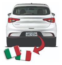 Emblema Adesivo Italia Placa Fiat Argo Uno Palio Toro - Par Emblema Adesivo Italia Placa Fiat Argo Uno Palio Toro - Par
