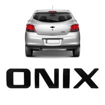 Emblema Adesivo Letreiro Onix 2013/2024 Preto Black Piano