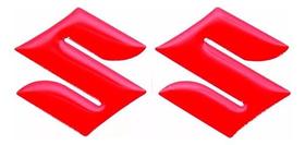 Emblema Adesivo Logo Tanque Compatível Suzuki Vermelho Re2 Emblema Adesivo Logo Tanque Compatível Suzuki Vermelho Re2