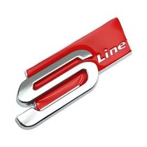 Emblema Adesivo Metálico 3D Audi Sline S Logo Para A1 A3 A4 A5 A7 Q2 Q5 Q7 TT Emblema Adesivo Metálico 3D Audi Sline S Logo Para A1 A3 A4 A5 A7 Q2 Q5 Q7 TT