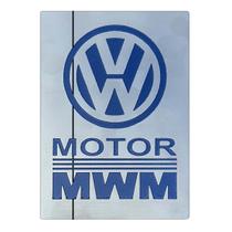 Emblema Adesivo Motor Mwm Caminhão Volkswagen Aço Inox
