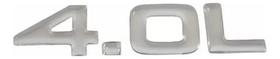 Emblema Adesivo Resinado 4.0l Cherokee Cromado 40l Fgc