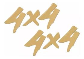 Emblema Adesivo Resinado 4X4 S10 1995 Dourado S10R64 Fk