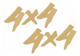 Emblema Adesivo Resinado 4x4 S10 1995 Dourado S10r64 Fk