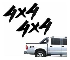 Emblema Adesivo Resinado 4X4 S10 1995 Preto S10R62 Fk