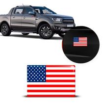Emblema Adesivo Resinado Bandeira Estados Unidos 8x5 cm