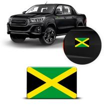 Emblema Adesivo Resinado Bandeira Jamaica Países 8x5 cm
