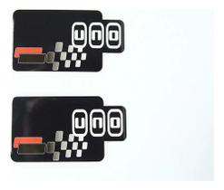 Emblema Adesivo Resinado Carro Fiat Uno Sporting Rs26 Emblema Adesivo Resinado Carro Fiat Uno Sporting Rs26