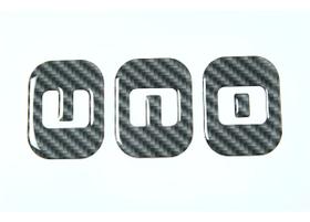 Emblema Adesivo Resinado Compatível Fiat Uno RS20 SPTS