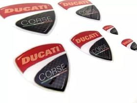 Emblema Adesivo Resinado Ducati Corse 2,5x2,5 Par Rs5 Fk Cor Emblema Adesivo Resinado Ducati Corse 2,5x2,5 Par Rs5 Fk Cor