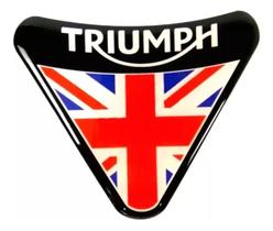 Emblema Adesivo Resinado Escudo Compatível Triumph 4x5 Emblema Adesivo Resinado Escudo Compatível Triumph 4x5