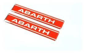Emblema Adesivo Resinado Fiat Abarth Coluna RS11 Emblema Adesivo Resinado Fiat Abarth Coluna RS11