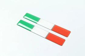 Emblema Adesivo Resinado Fiat Bandeira Italia Coluna Rs12 Emblema Adesivo Resinado Fiat Bandeira Italia Coluna Rs12