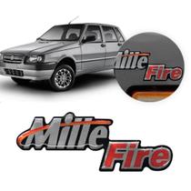 Emblema Adesivo Resinado Fiat Uno Mille Fire