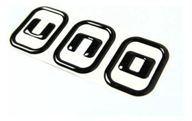 Emblema Adesivo Resinado Fiat Uno Rs17 Emblema Adesivo Resinado Fiat Uno Rs17