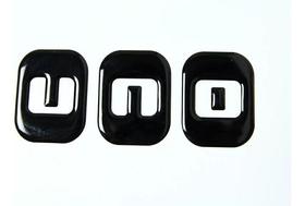 Emblema Adesivo Resinado Fiat Uno Rs18 Emblema Adesivo Resinado Fiat Uno Rs18