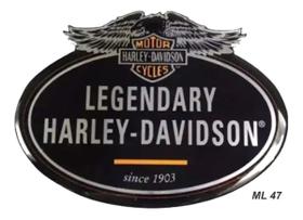 Emblema Adesivo Resinado Legendary Harley Davidson Emblema Adesivo Resinado Legendary Harley Davidson