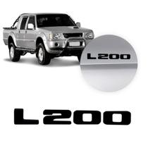 Emblema Adesivo Resinado Mitsubishi L200 GL Preto P