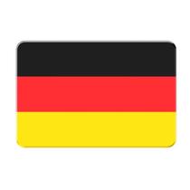 Emblema Adesivo Resinado Volkswagen Bandeira Alemanha 6X9Cm