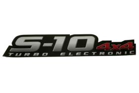 Emblema Adesivo S10 4x4 Turbo Eletronic - S10 2009 A 2011