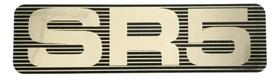 Emblema Adesivo SR5 Compatível Toyota Hilux Antiga Emblema Adesivo SR5 Compatível Toyota Hilux Antiga