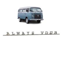 Emblema Alemao Vintage Em Inox Kombi Always Vdub
