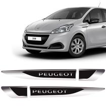 Emblema Aplique Lateral Peugeot Decorativo Resinado (par)