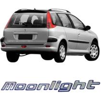 Emblema Aplique Logo Letreiro Moonlight Lateral Peugeot