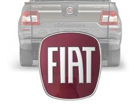 Emblema Aplique Vermelho Maçaneta Traseira Strada 2008 a2019