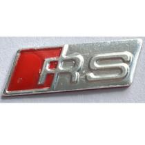 Emblema Audi Volante Mini Rs 3 4 5 6 R8 Adesivo Alumínio