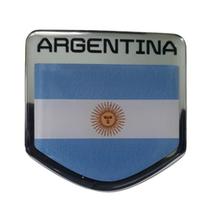 Emblema Bandeira Argentina Colante Veiculo Resinado
