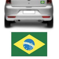 EMBLEMA BANDEIRA BRASIL UNIVERSAL MEDIDA 2x65x65MM