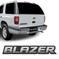 Emblema Blazer 2009 2010 2011 Adesivo Traseiro Escovado