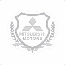 Emblema Brasão Mitsubishi Pajero L200 Lancer Dakar Prata Emblema Brasão Mitsubishi Pajero L200 Lancer Dakar Prata