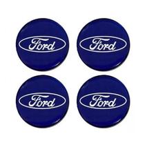 Emblema Calota Ford azul 48 mm Resina URA