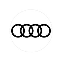 Emblema Calota Resinado 68mm-prata preto Audi Nk-138307