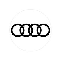Emblema Calota Resinado 90mm-prata preto Audi Nk-138308