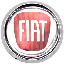 Emblema Calota Resinado Vermelho 68mm Kit C 4 1325420 Universal Fiat Ate 2020 Nk-1325420